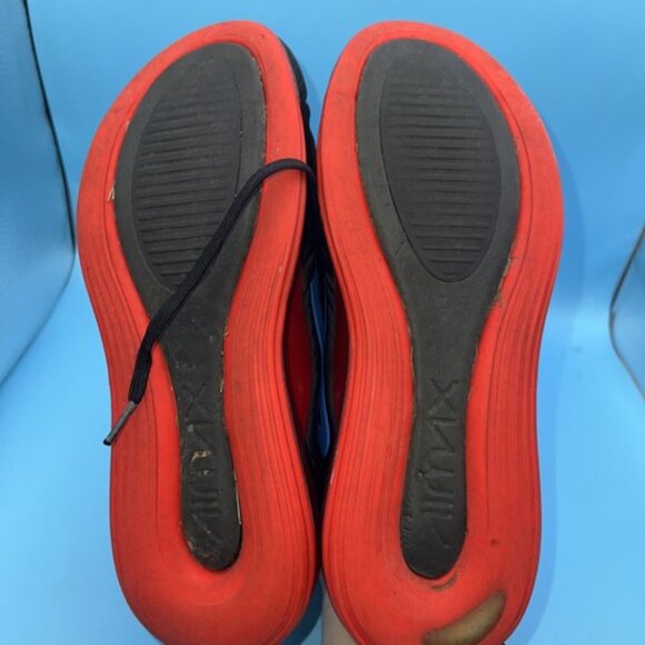 Nike Air Max 720 Black Red Blue Size Men 7 Running Shoe AQ3196-009 Women’s 8.5 - Picture 11 of 12